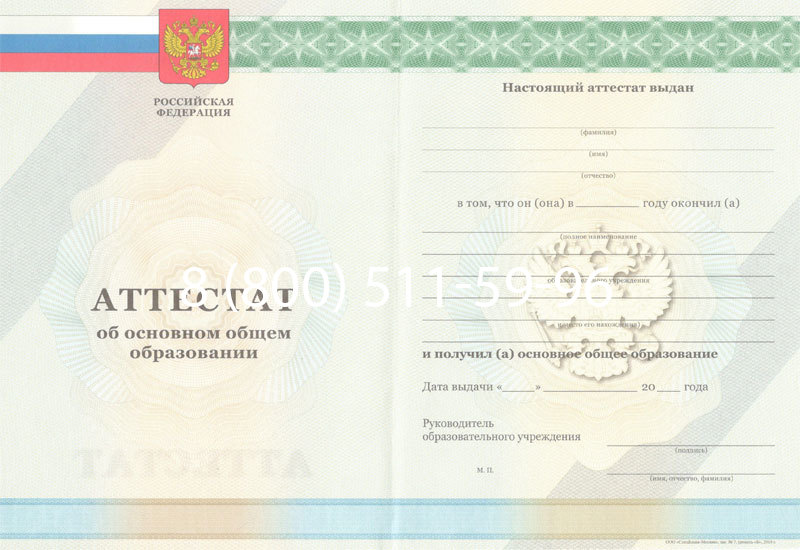 Купить Аттестат за 9 класс 2011-2013 годов в Саратове Купить Аттестат за 9 класс 2011-2013 годов в Саратове